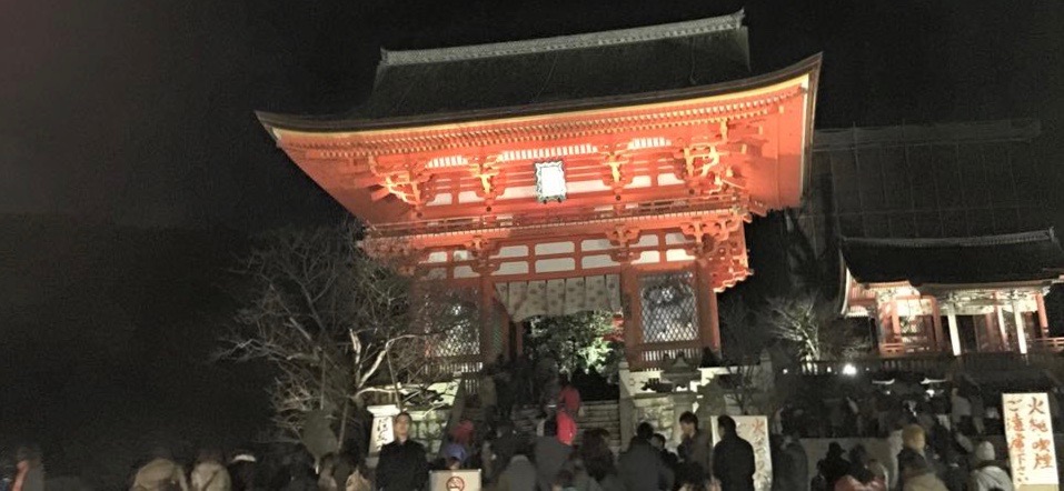 清水寺の初詣の混雑